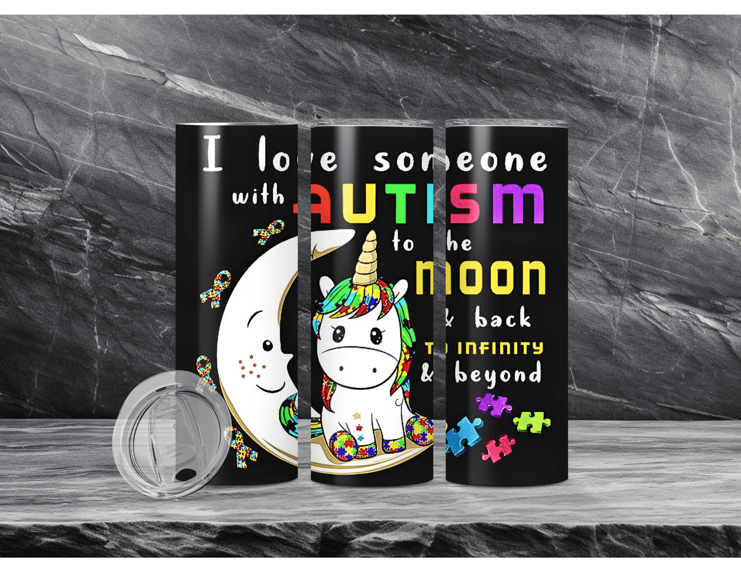 Autism Awareness Tumblers (11 Designs)