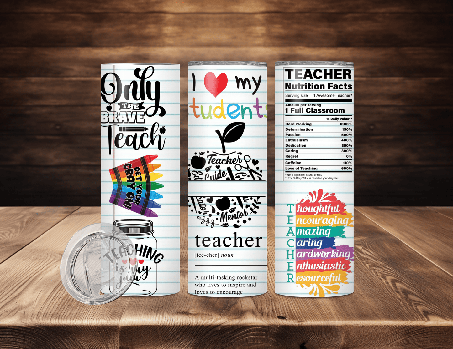 Teacher Tumblers (16 Designs)