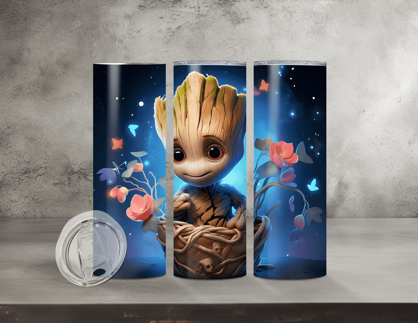 Baby Groot Tumblers (16 Designs)