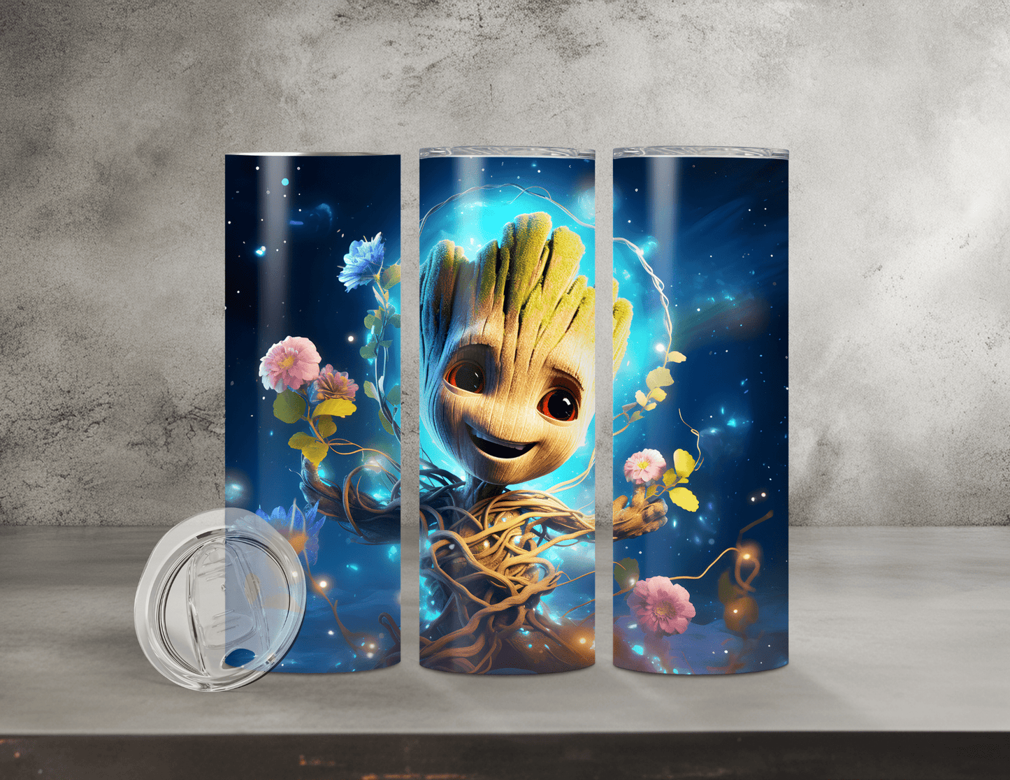 Baby Groot Tumblers (16 Designs)