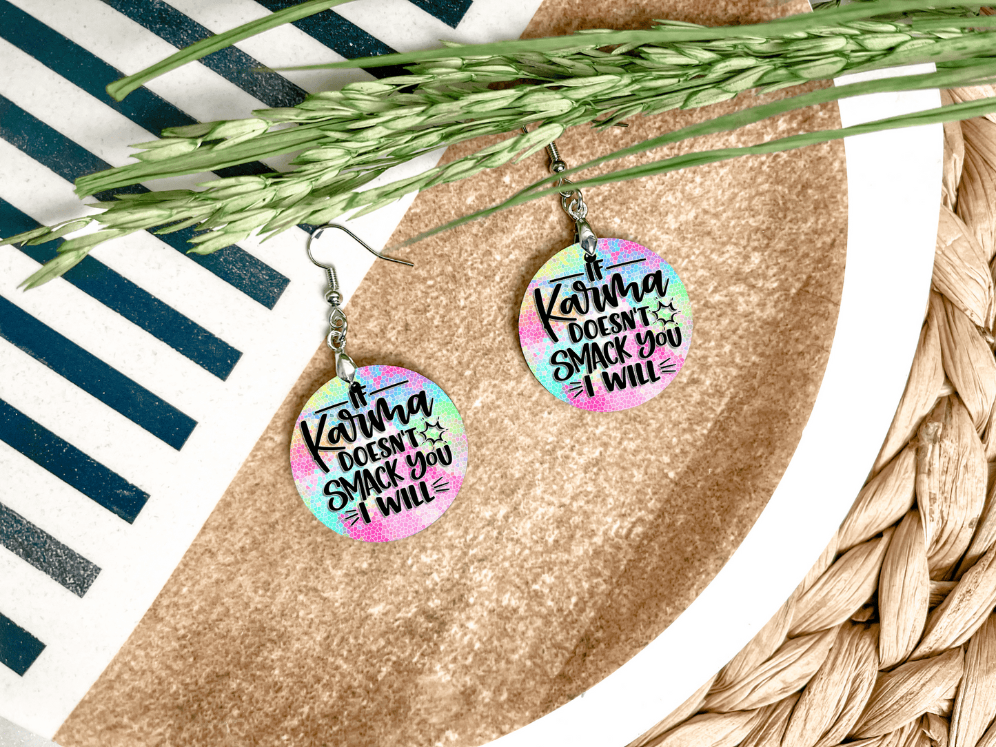Sarcastic Round Earrings