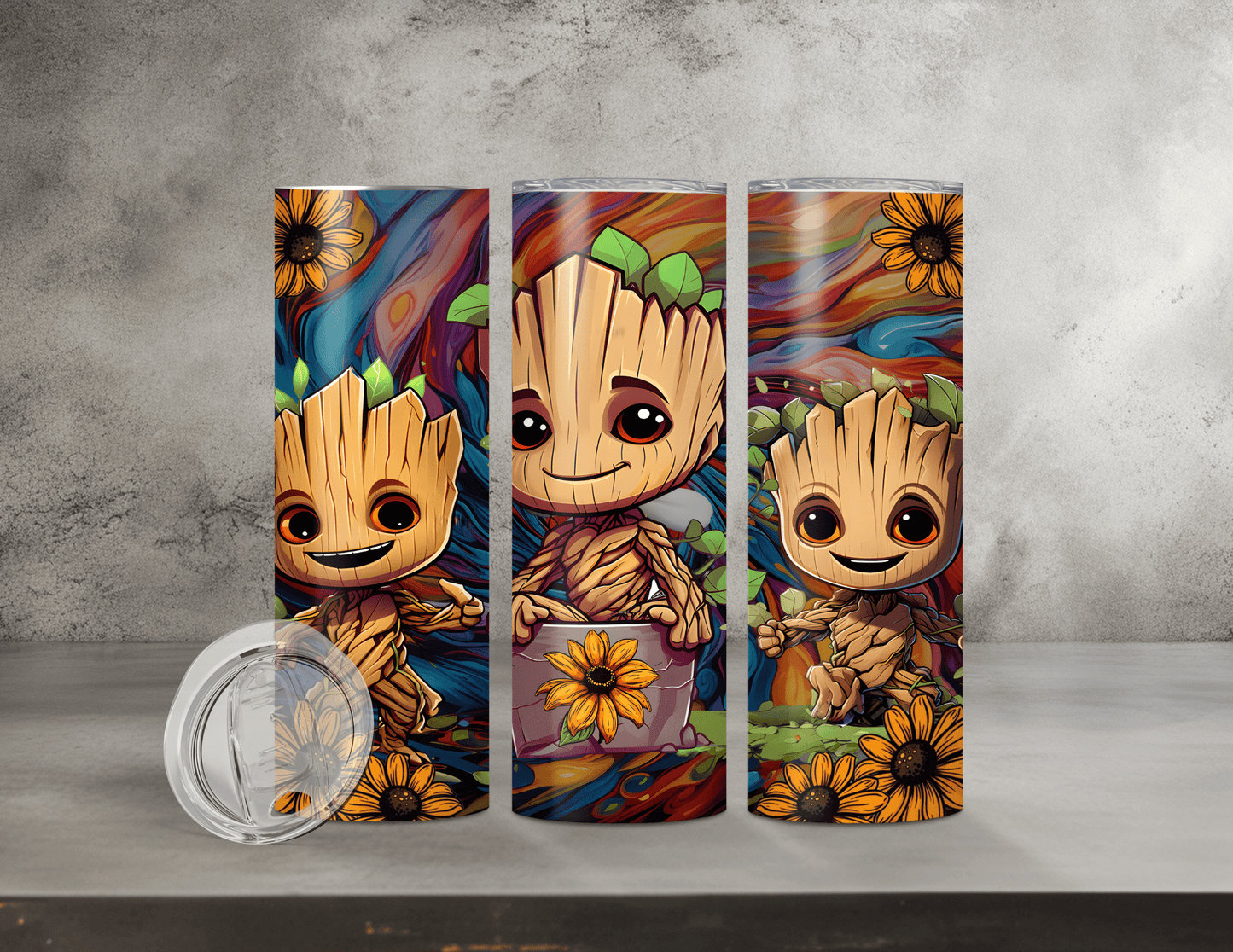 Baby Groot Tumblers (16 Designs)