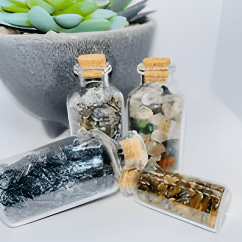 Mini Crystal Chip Bottles