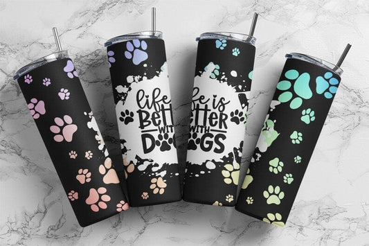 Life is Better with Dogs Tumbler