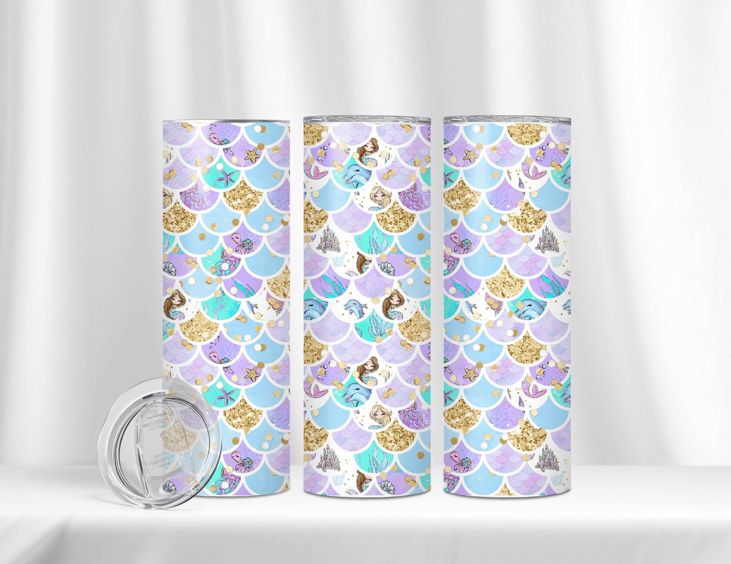 Litte Mermaid Tumblers (28 Designs)
