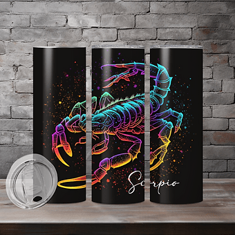 Bright Zodiac Tumblers (12 Designs)