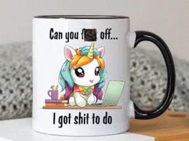 Naughty Unicorn Mugs