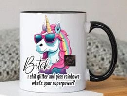 Naughty Unicorn Mugs