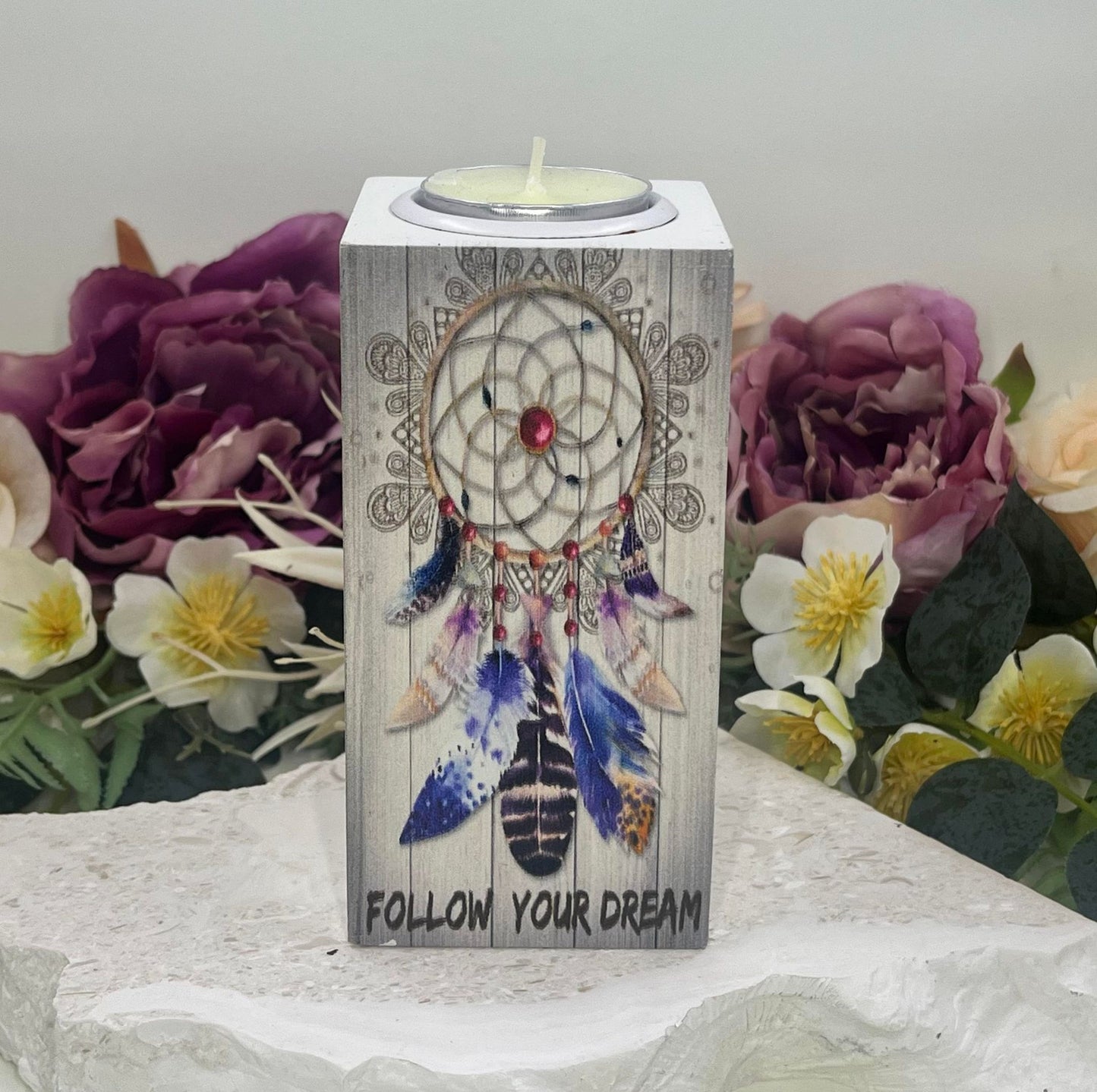 Follow Your Dreams Tealight Candle Holder