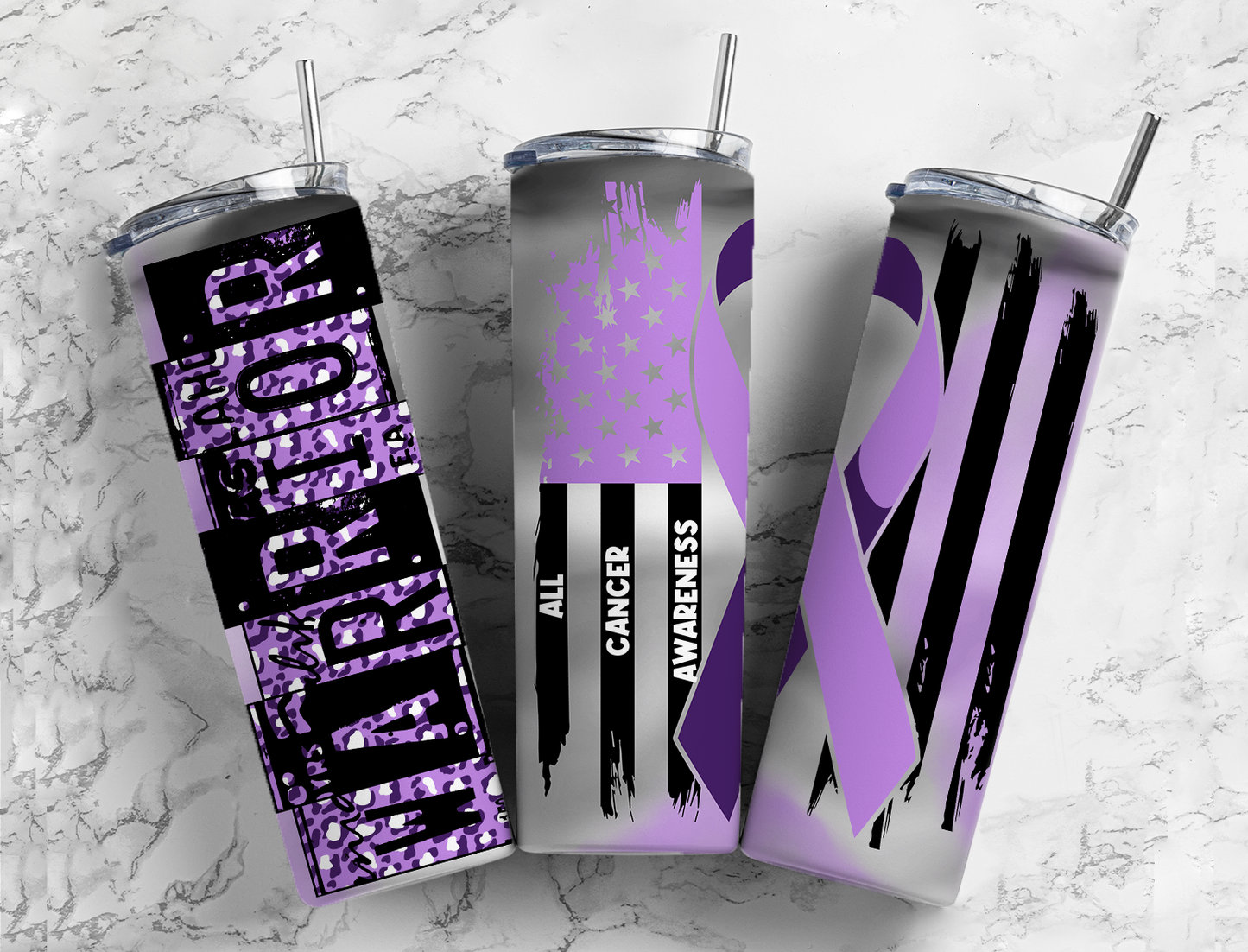 Cancer Ribbon Tumblers (32 Designs)
