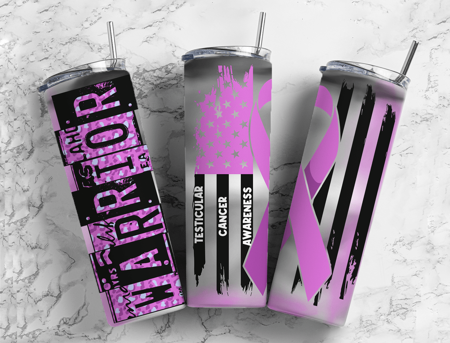 Cancer Ribbon Tumblers (32 Designs)