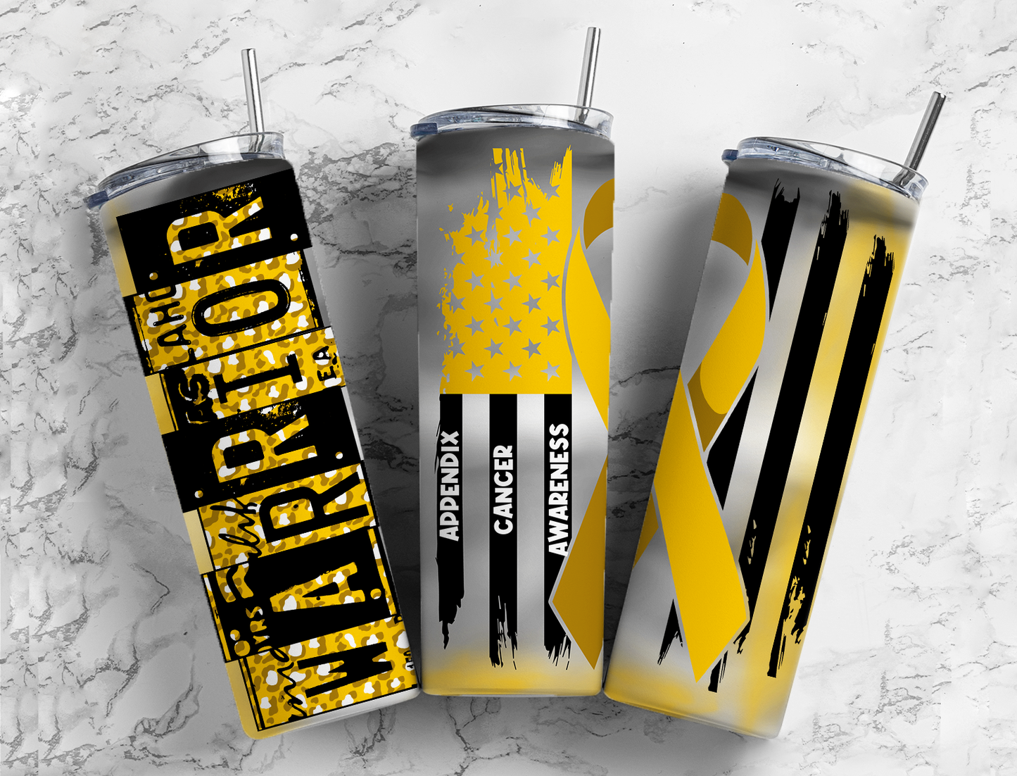 Cancer Ribbon Tumblers (32 Designs)