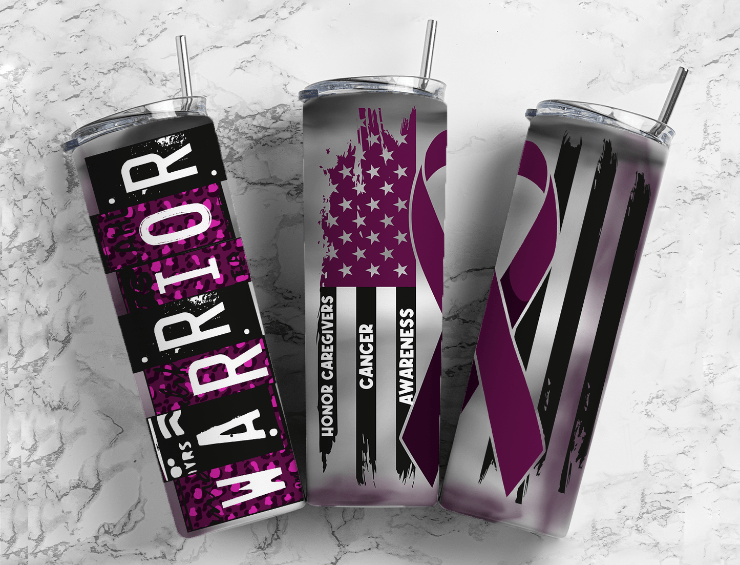 Cancer Ribbon Tumblers (32 Designs)