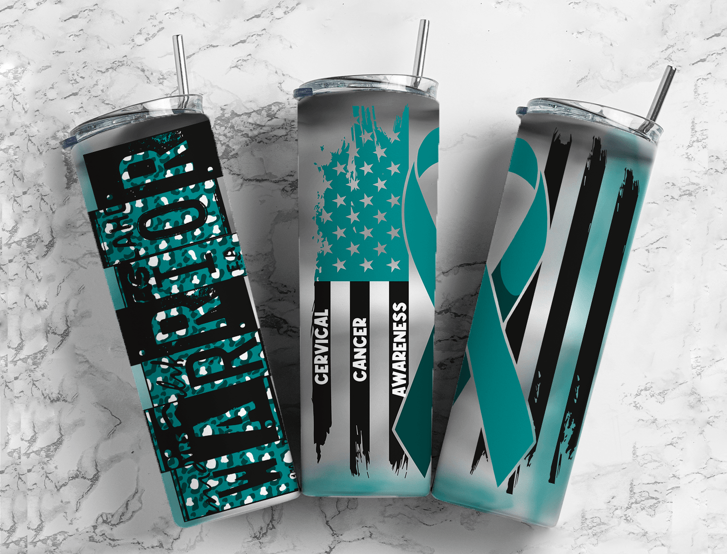 Cancer Ribbon Tumblers (32 Designs)