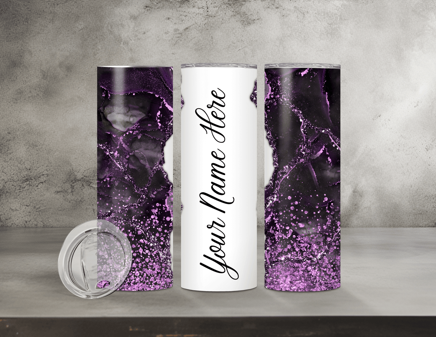 Personalized Agate Tumblers (15 Designs)