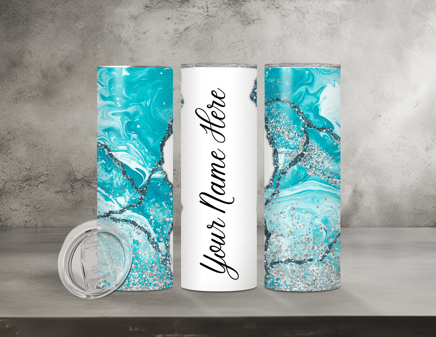 Personalized Agate Tumblers (15 Designs)