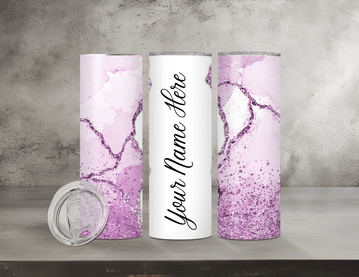 Personalized Agate Tumblers (15 Designs)