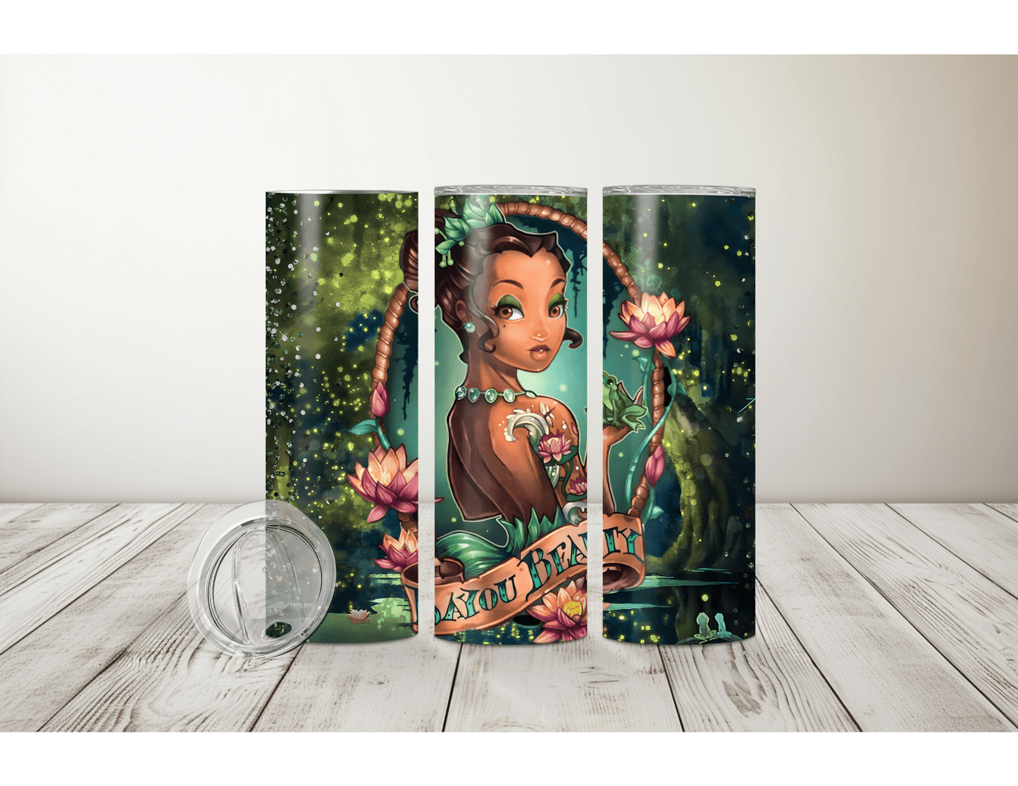 Tattooed Disney Princess Tumblers (18 Designs)