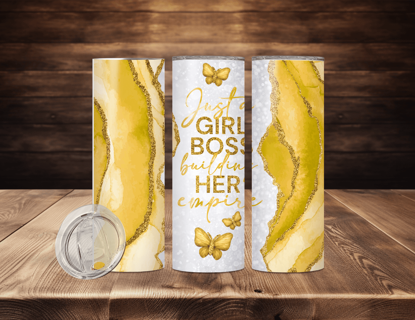 Just a Girl Boss Building Her Empire Tumblers (3 Designs)