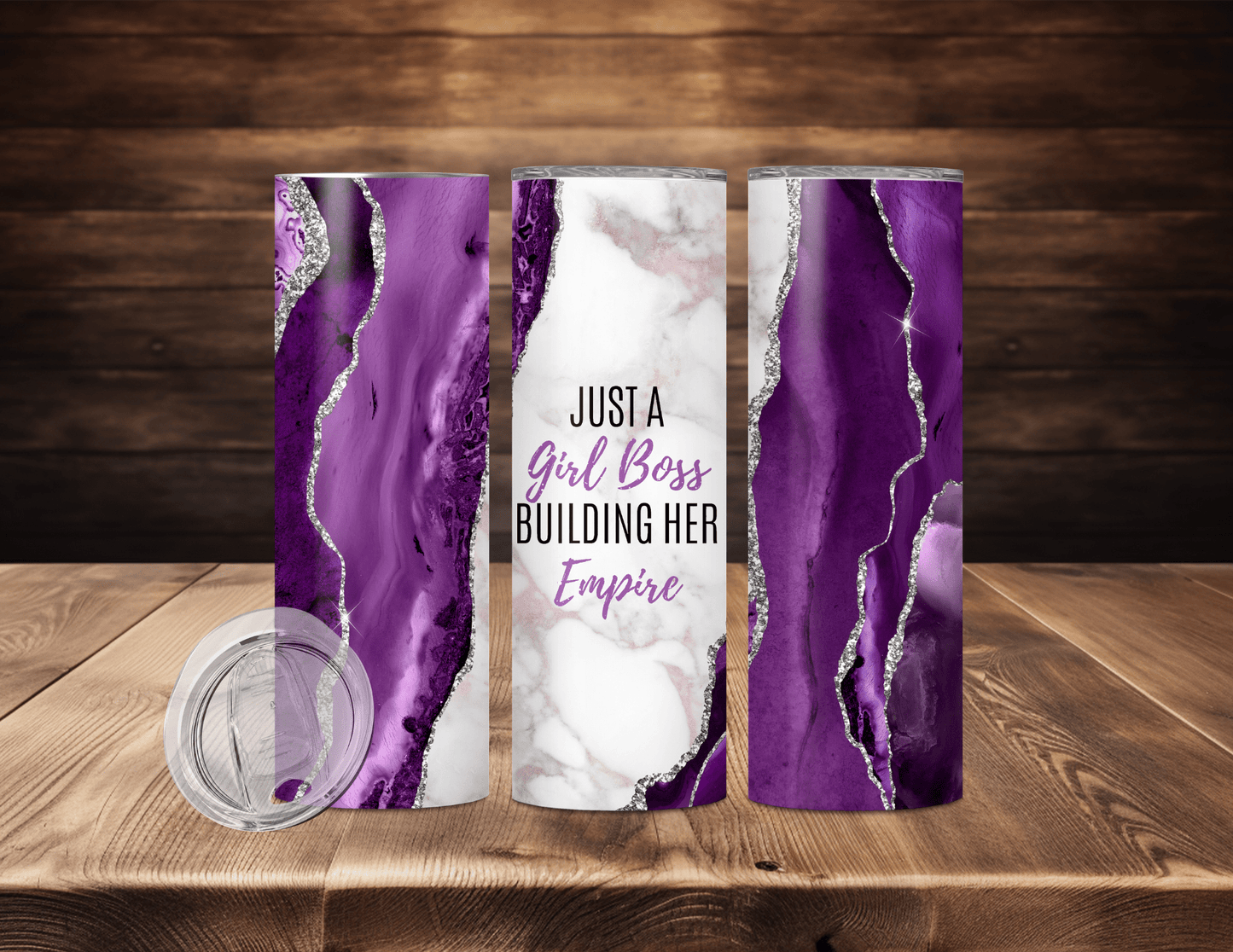 Just a Girl Boss Building Her Empire Tumblers (3 Designs)