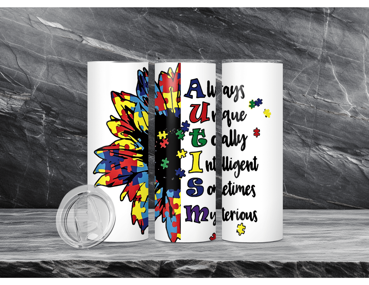 Autism Awareness Tumblers (11 Designs)