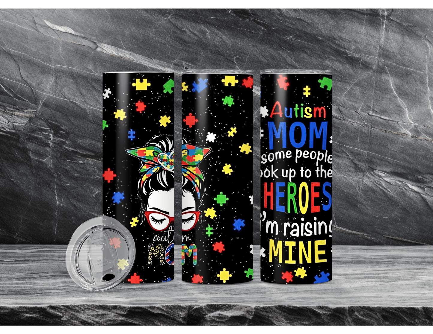 Autism Awareness Tumblers (11 Designs)