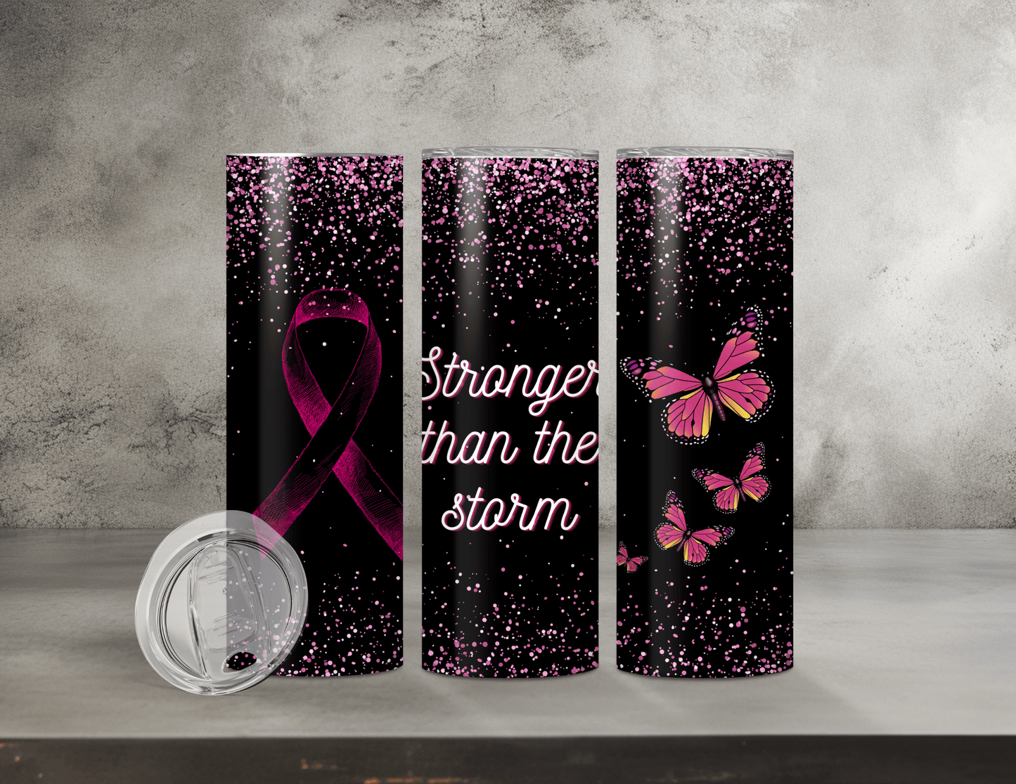 Breast Cancer Awareness Tumblers (14 Designs)