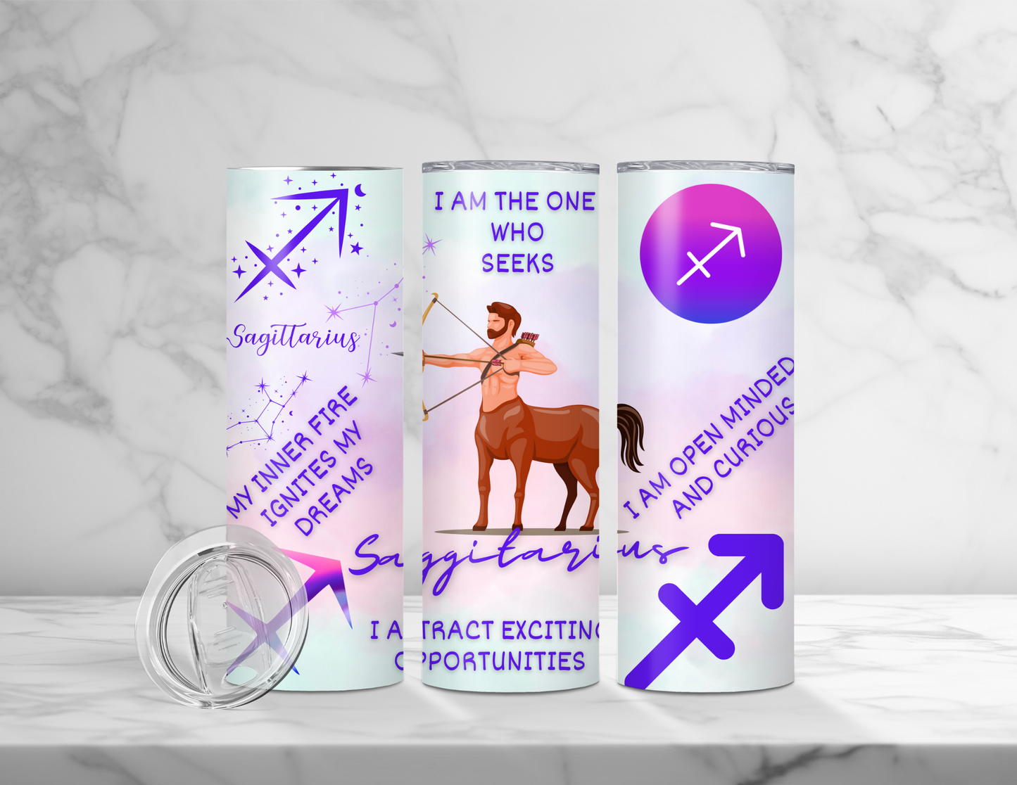 Affirmation Zodiac Tumblers (24 Designs)