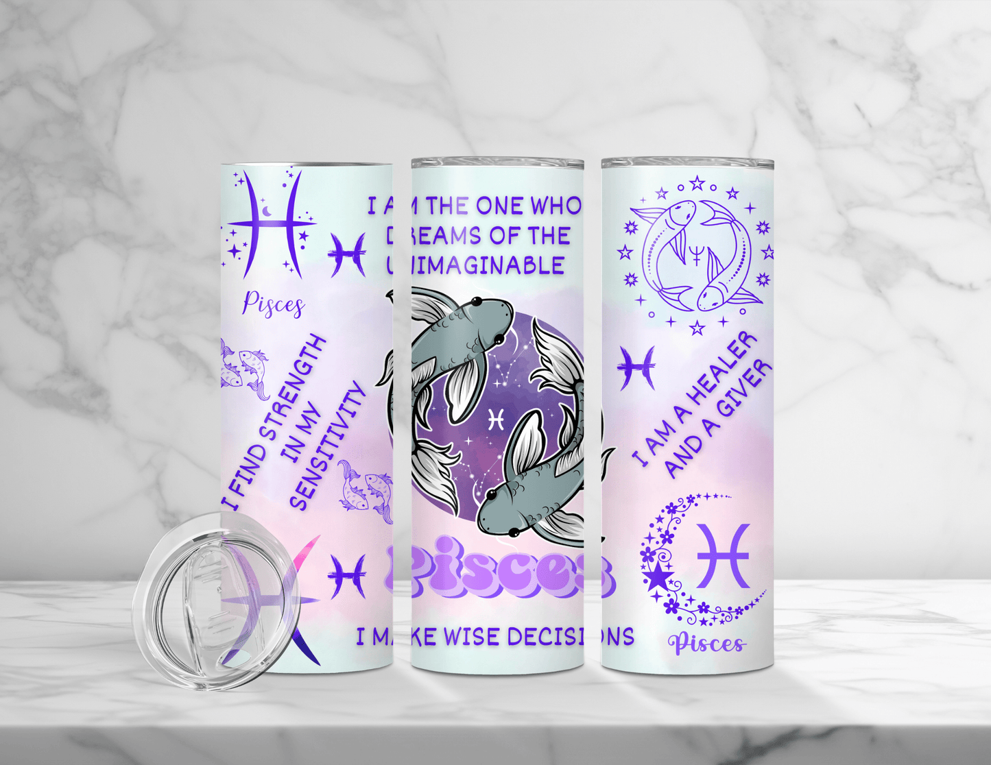 Affirmation Zodiac Tumblers (24 Designs)