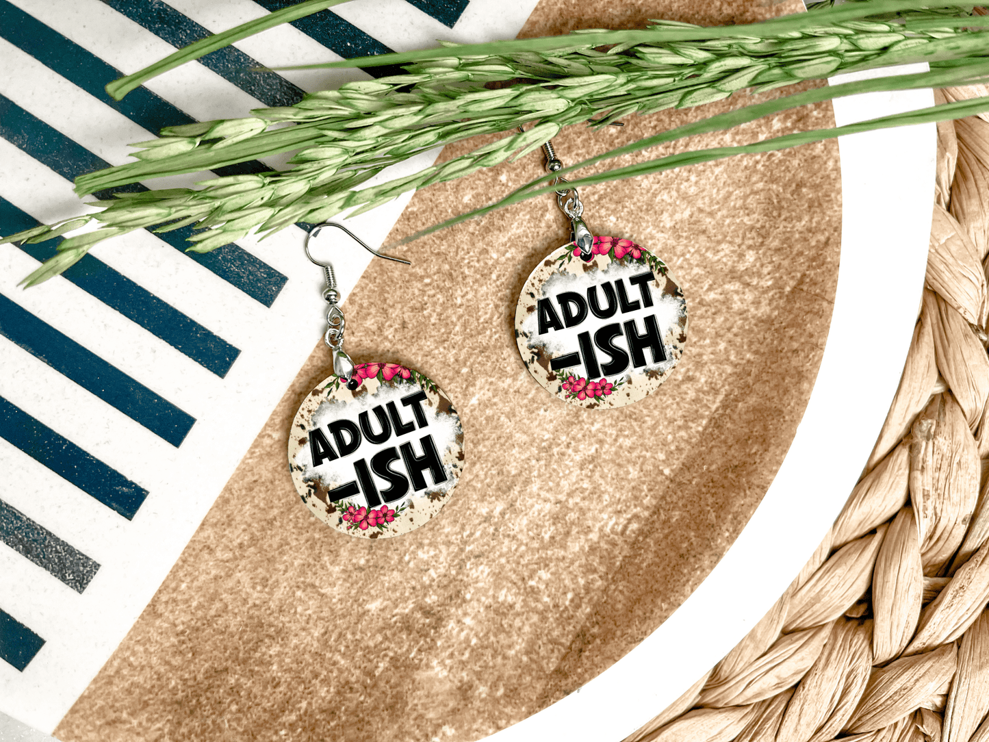 Sarcastic Round Earrings