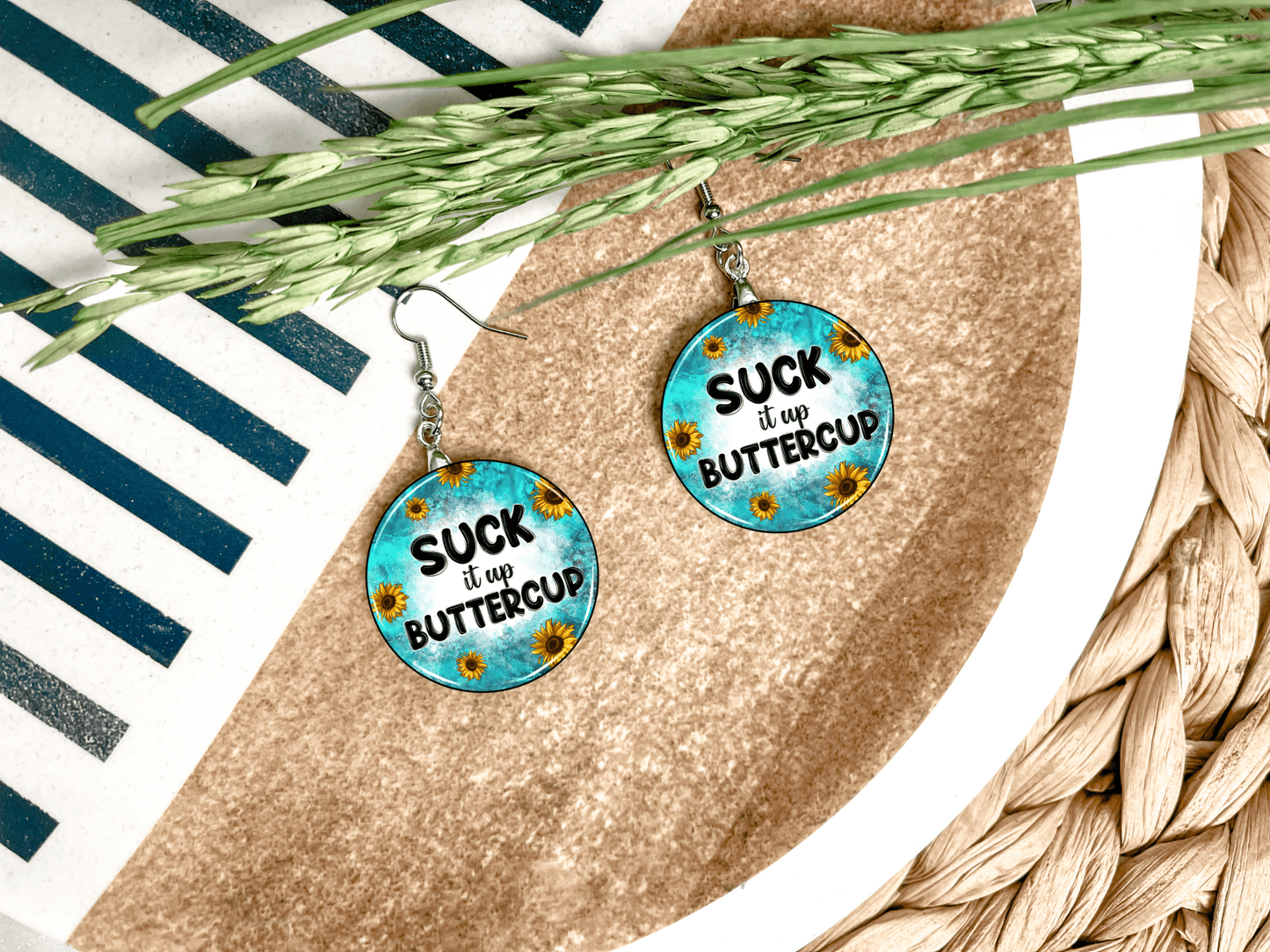 Sarcastic Round Earrings
