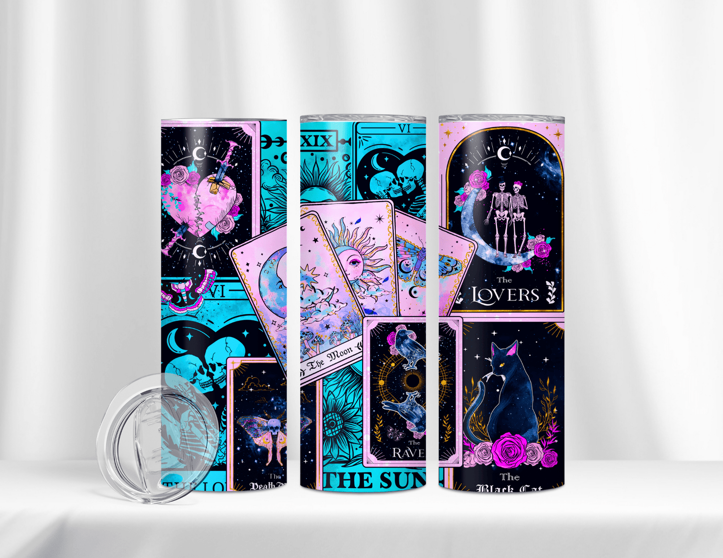 Tarot Card Tumblers (4 Designs)