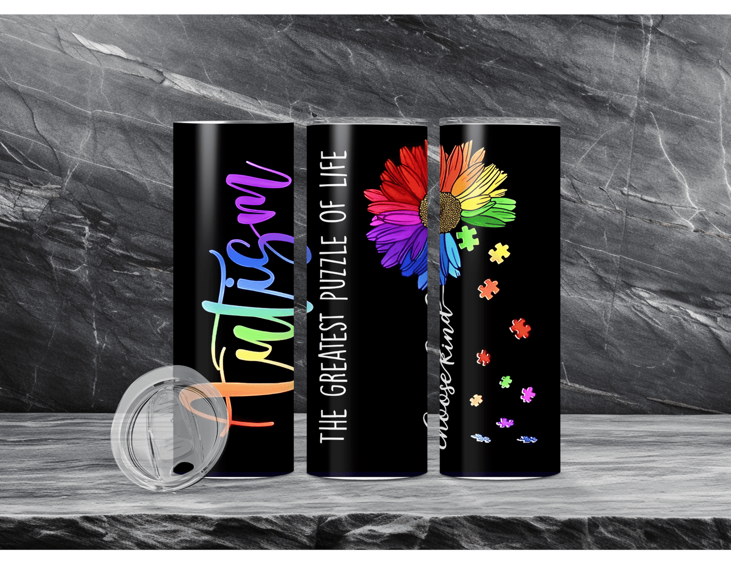 Autism Awareness Tumblers (11 Designs)