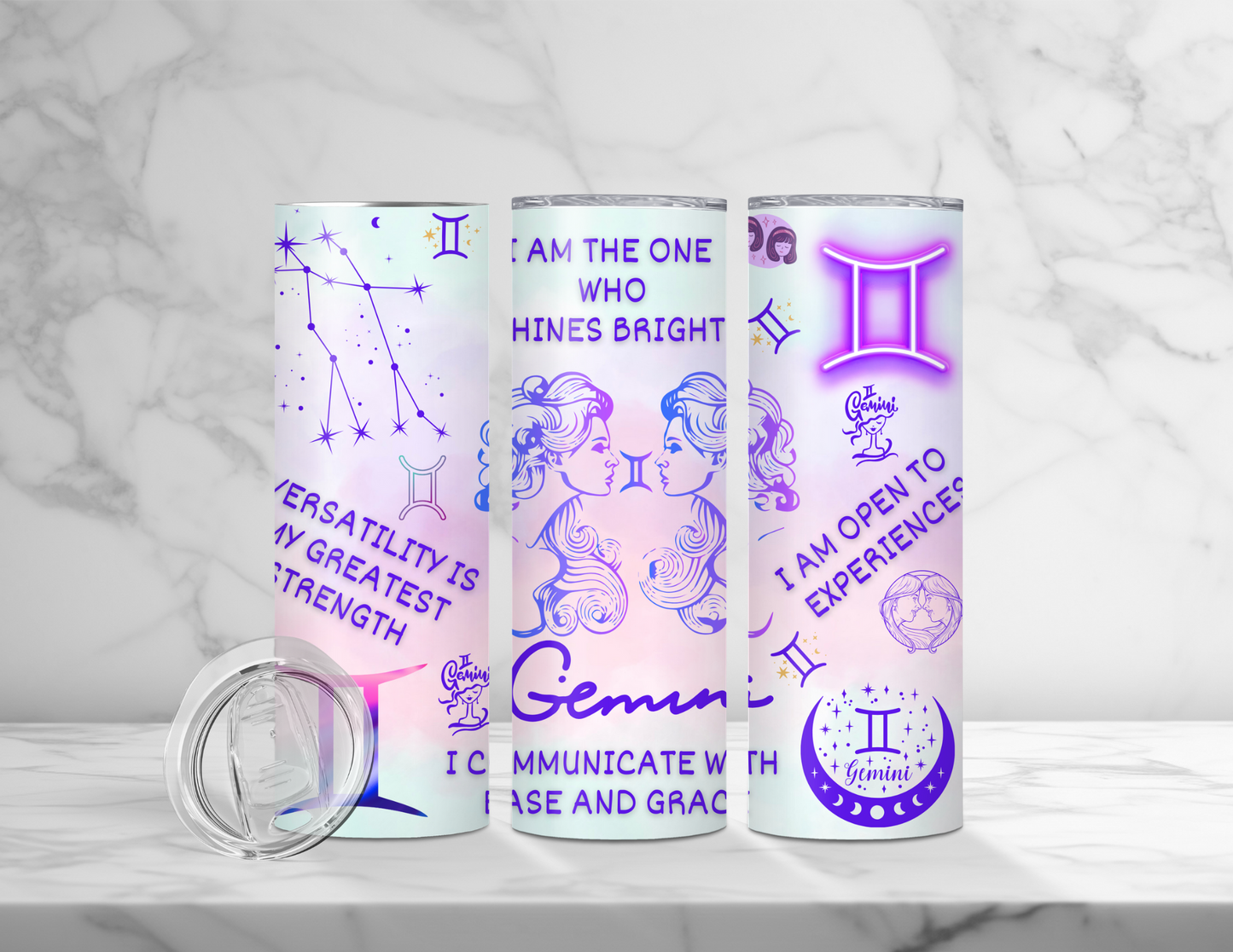 Affirmation Zodiac Tumblers (24 Designs)