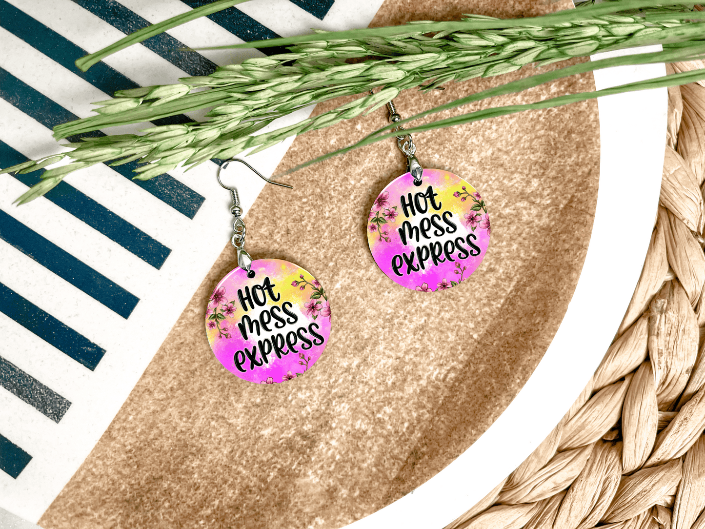 Sarcastic Round Earrings