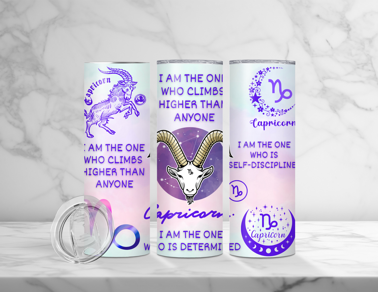 Affirmation Zodiac Tumblers (24 Designs)