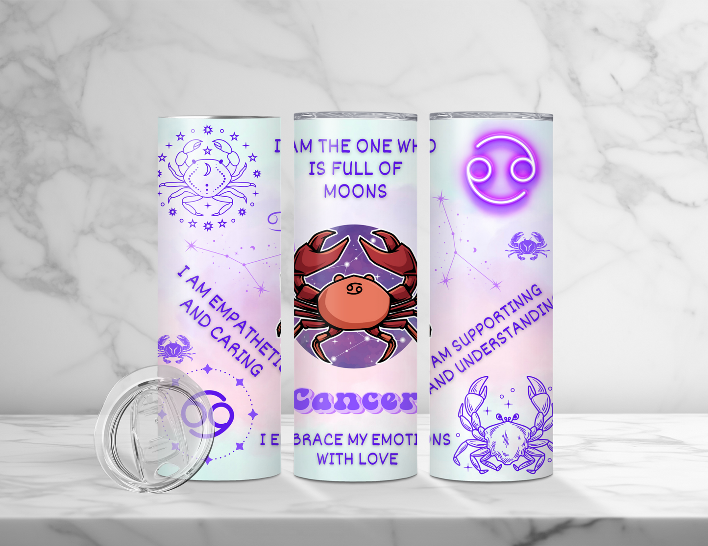 Affirmation Zodiac Tumblers (24 Designs)