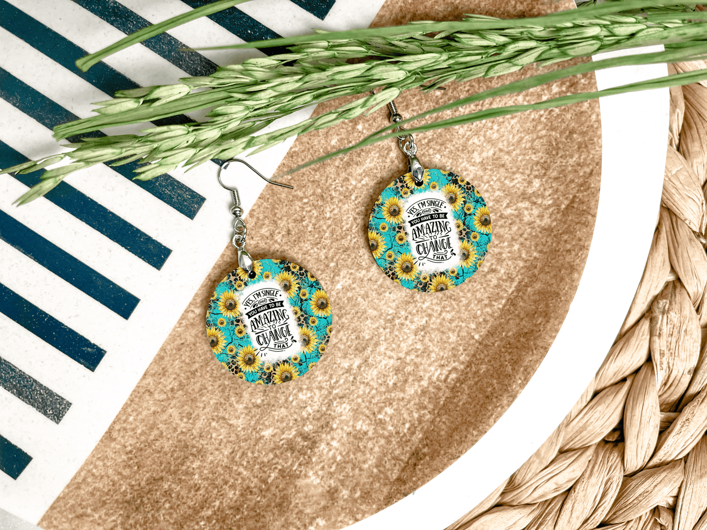 Sarcastic Round Earrings