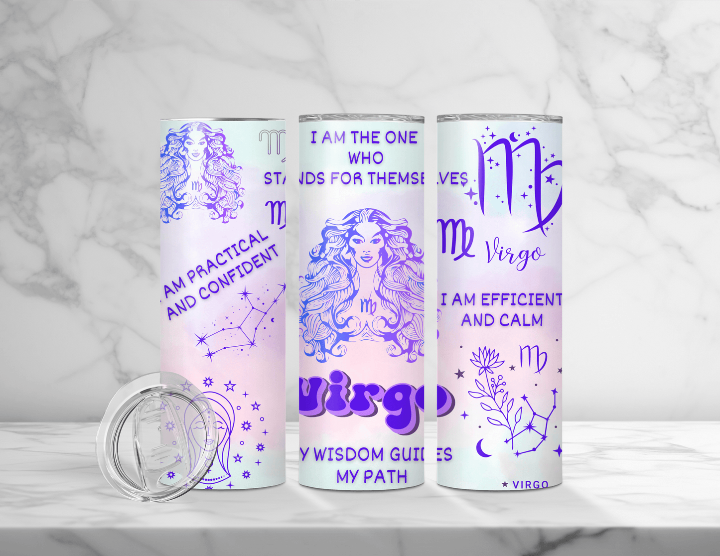 Affirmation Zodiac Tumblers (24 Designs)