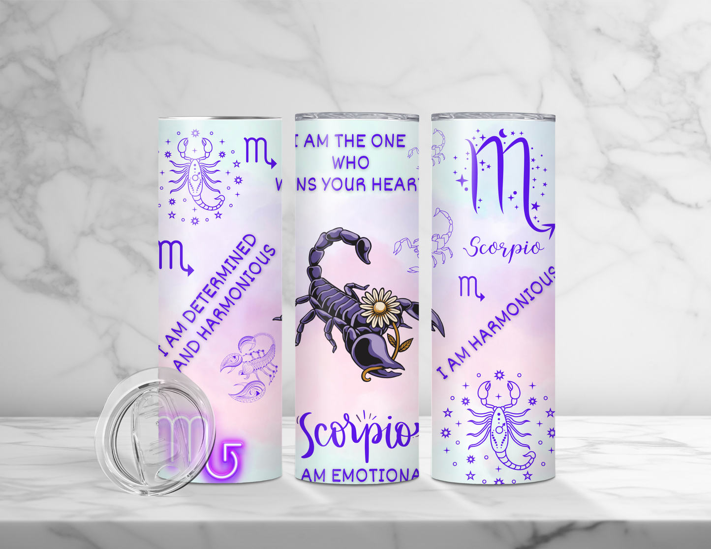 Affirmation Zodiac Tumblers (24 Designs)