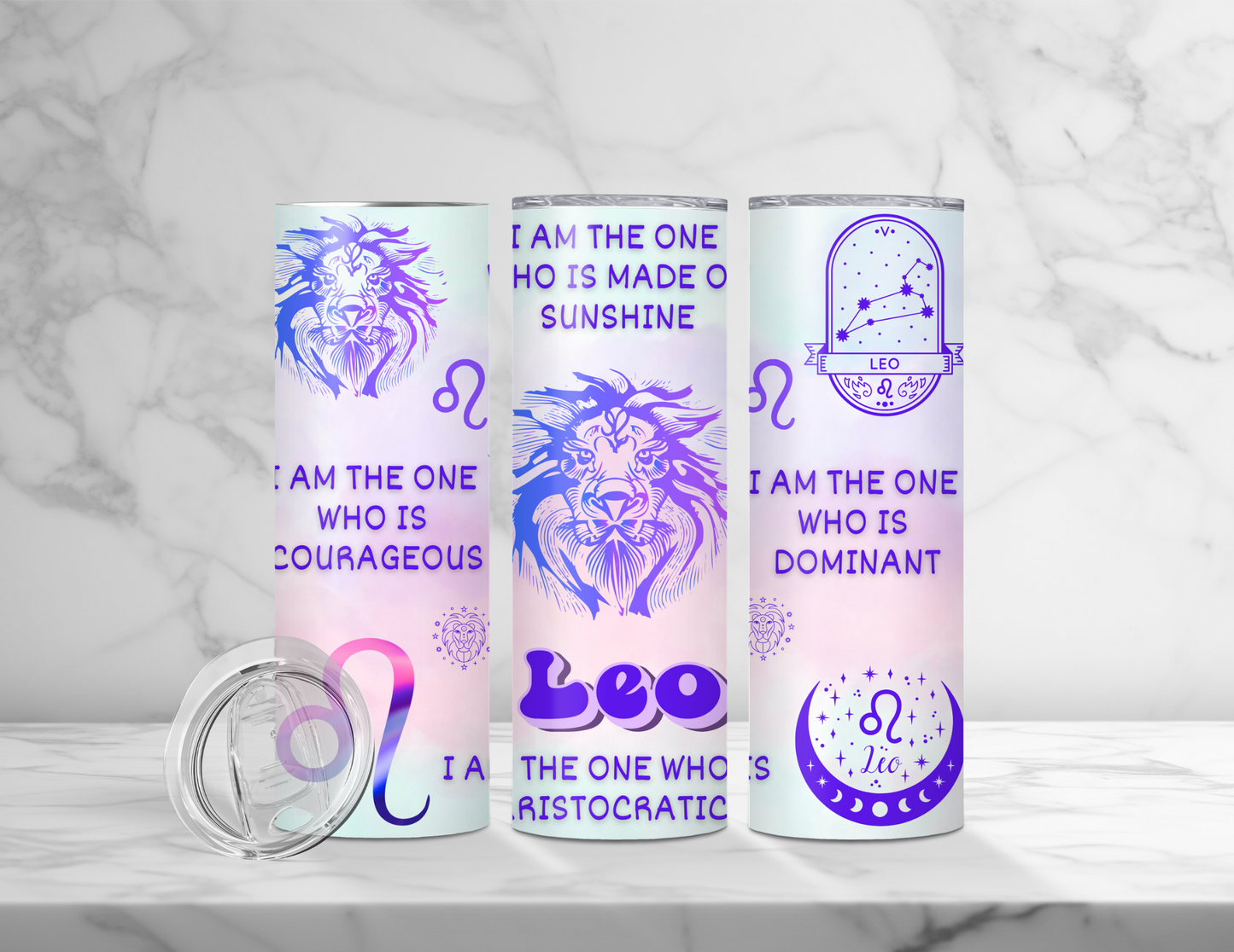 Affirmation Zodiac Tumblers (24 Designs)