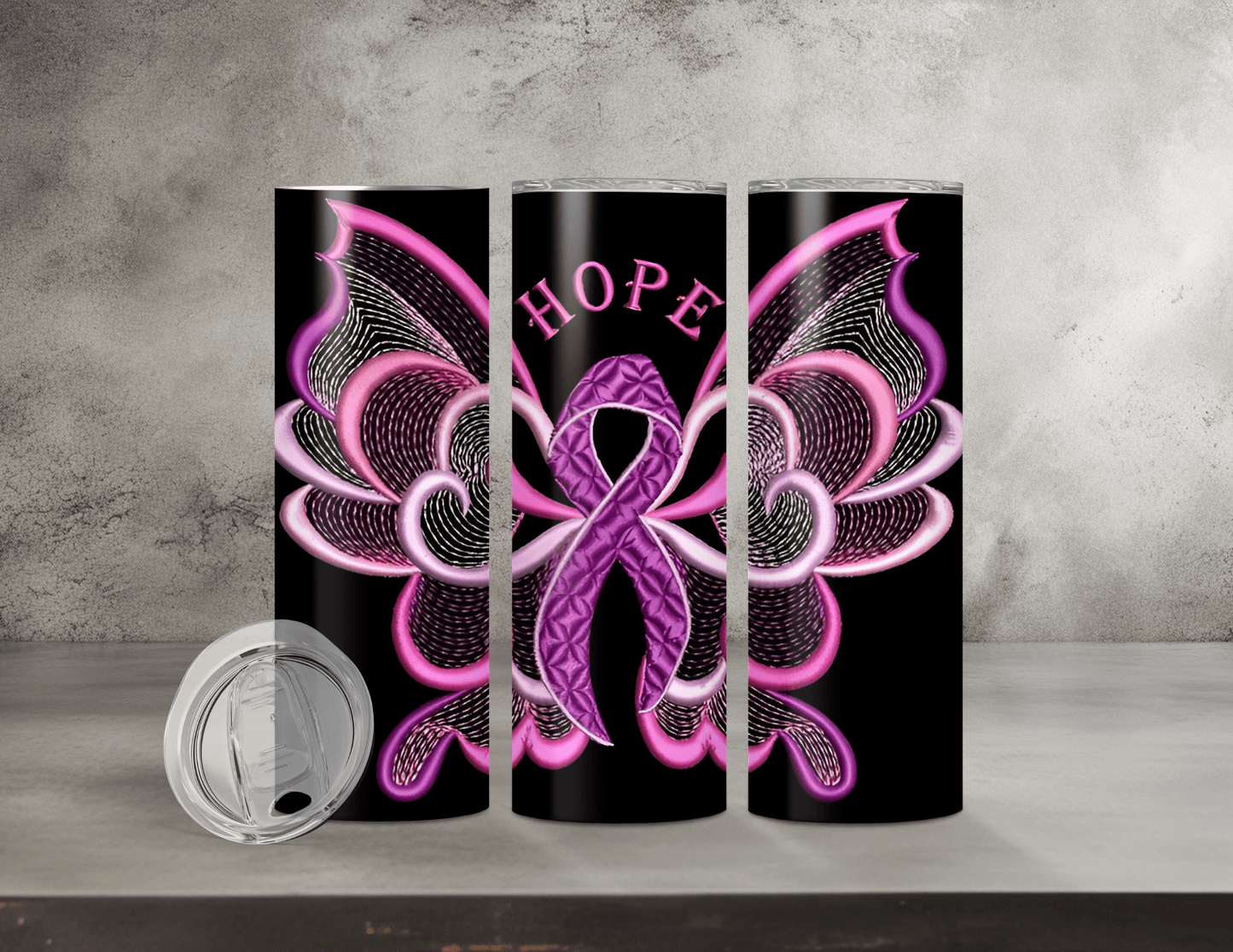 Breast Cancer Awareness Tumblers (14 Designs)