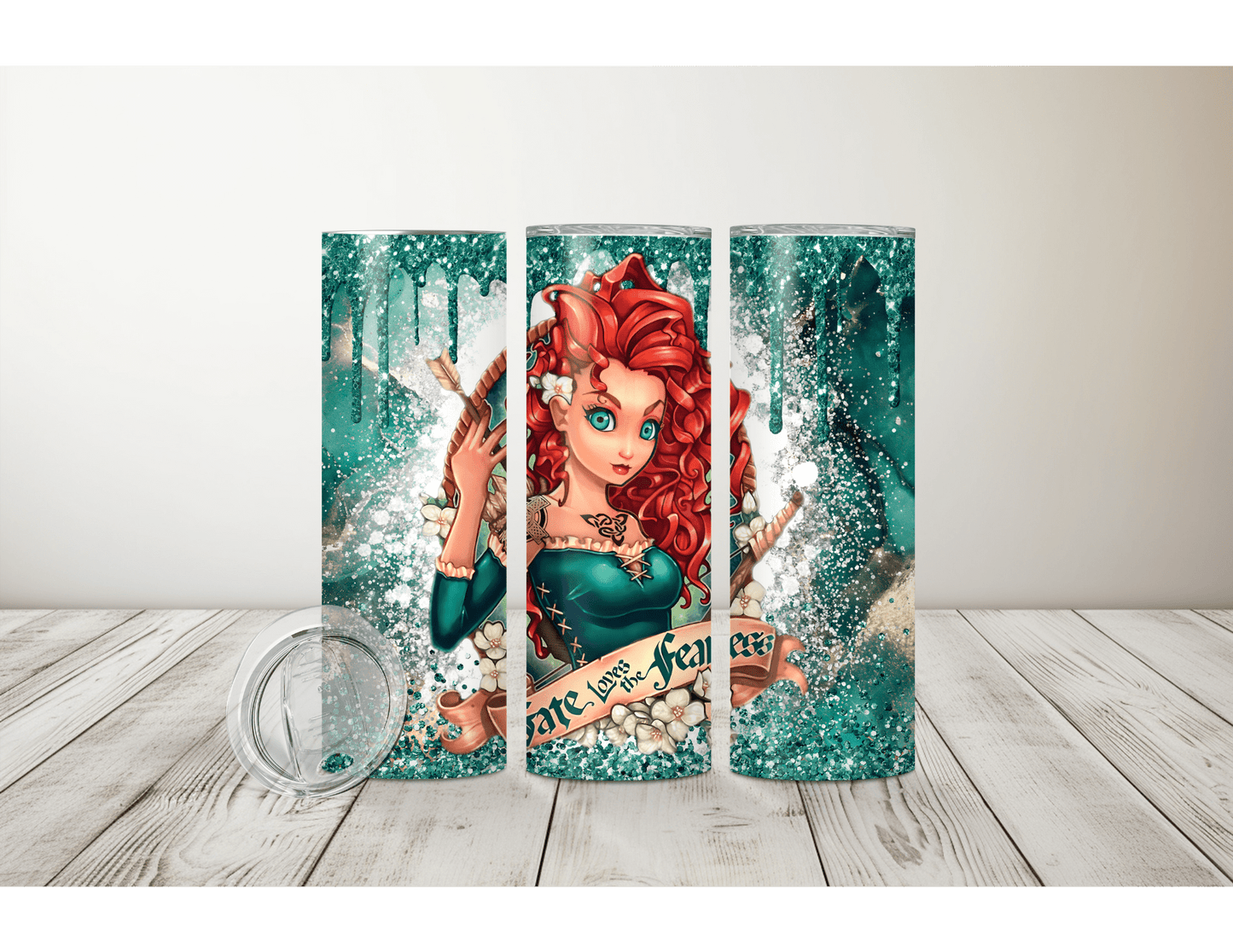 Tattooed Disney Princess Tumblers (18 Designs)