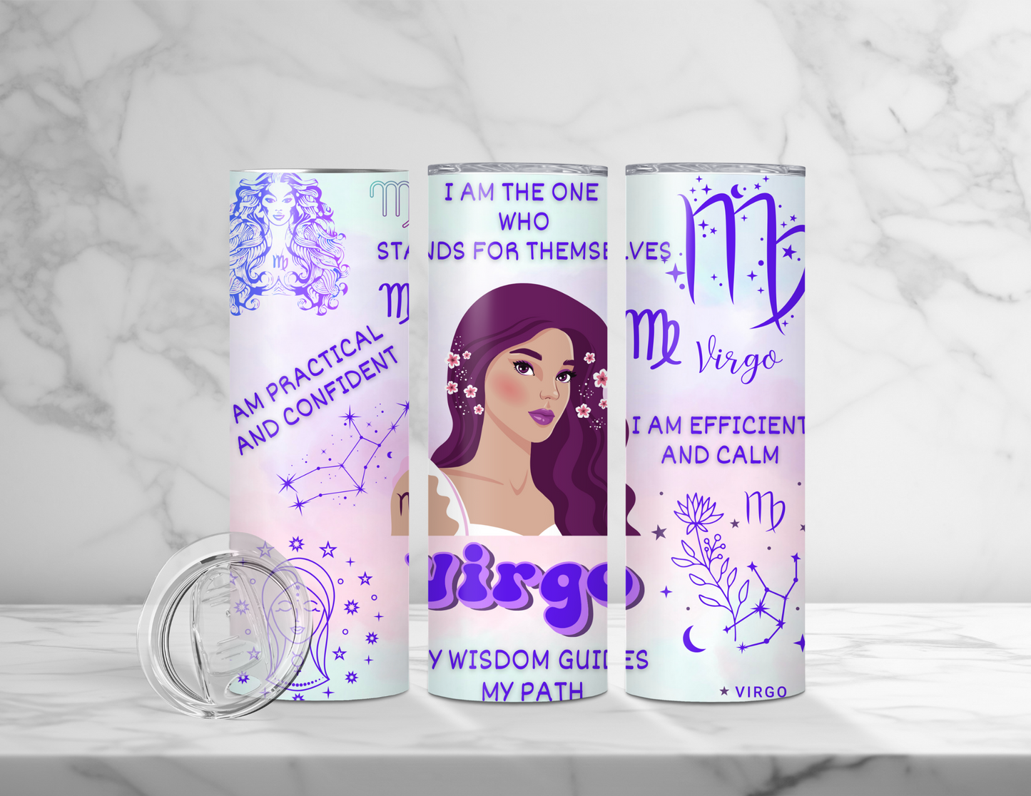 Affirmation Zodiac Tumblers (24 Designs)