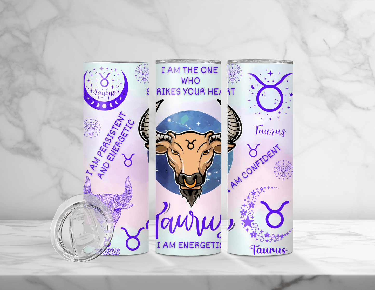 Affirmation Zodiac Tumblers (24 Designs)