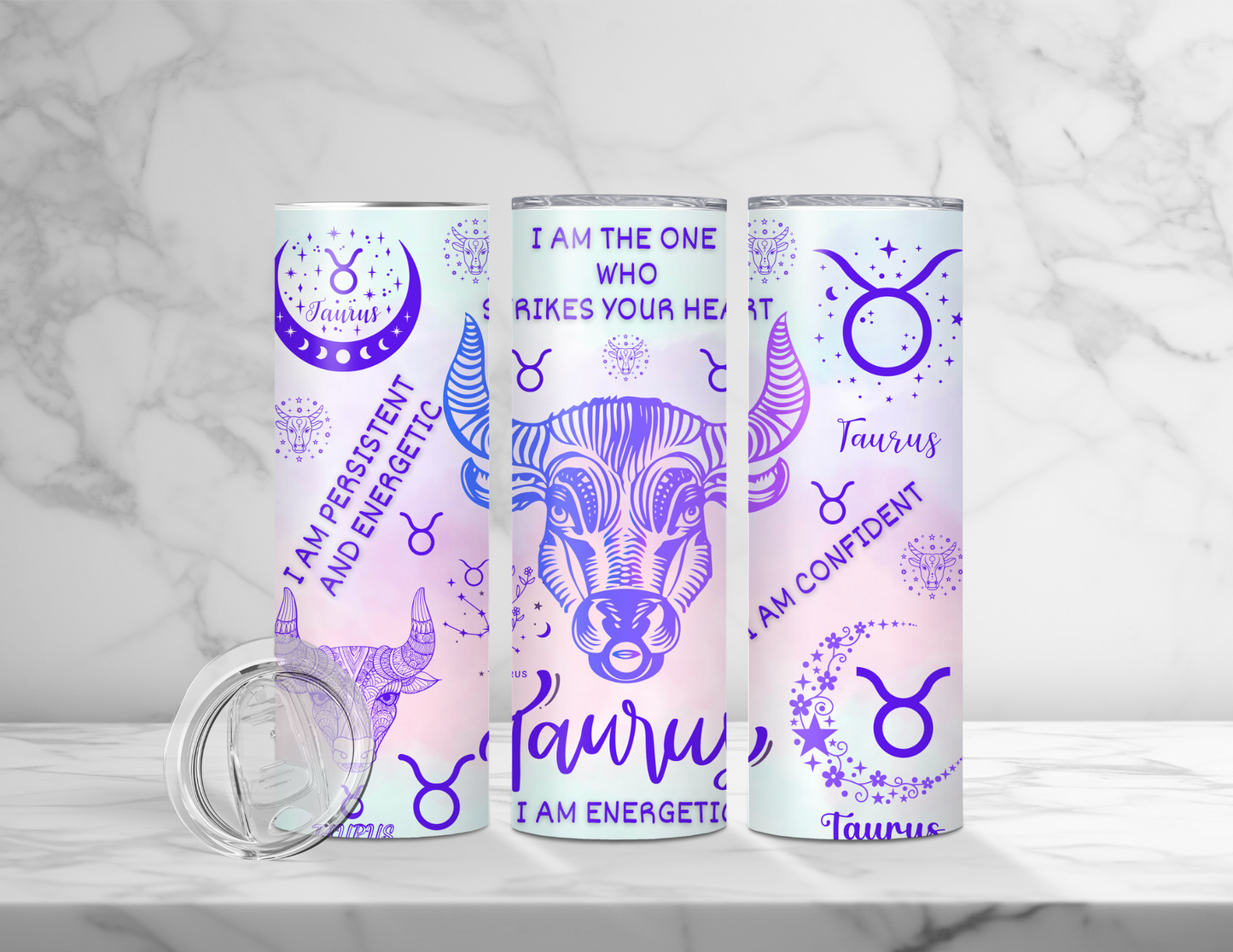 Affirmation Zodiac Tumblers (24 Designs)