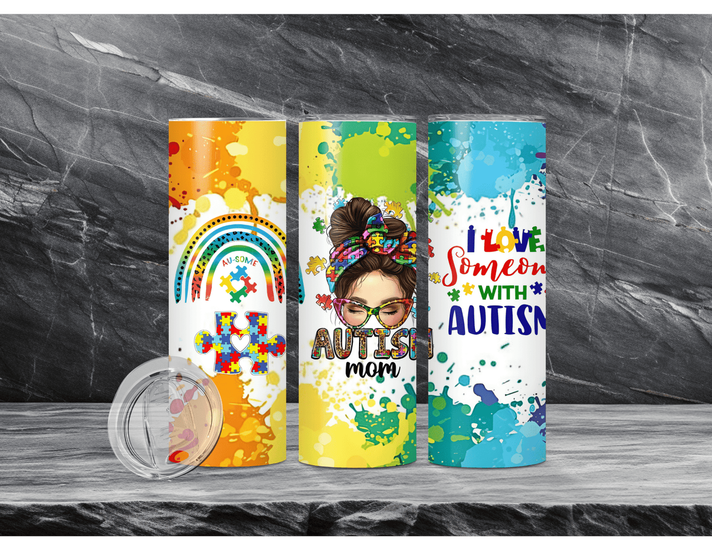 Autism Awareness Tumblers (11 Designs)