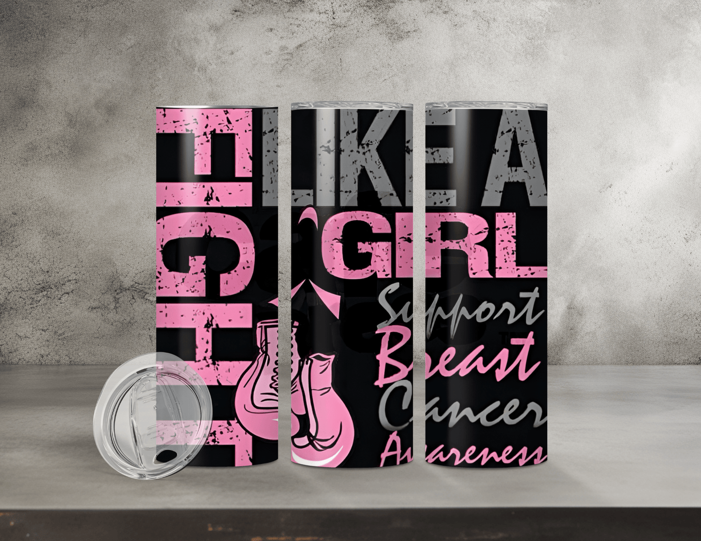 Breast Cancer Awareness Tumblers (14 Designs)