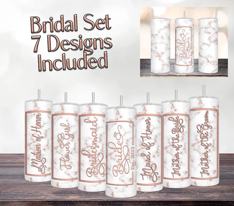 Bridal Tumbler Set No 1