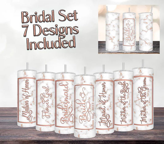 Bridal Tumbler Set No 1